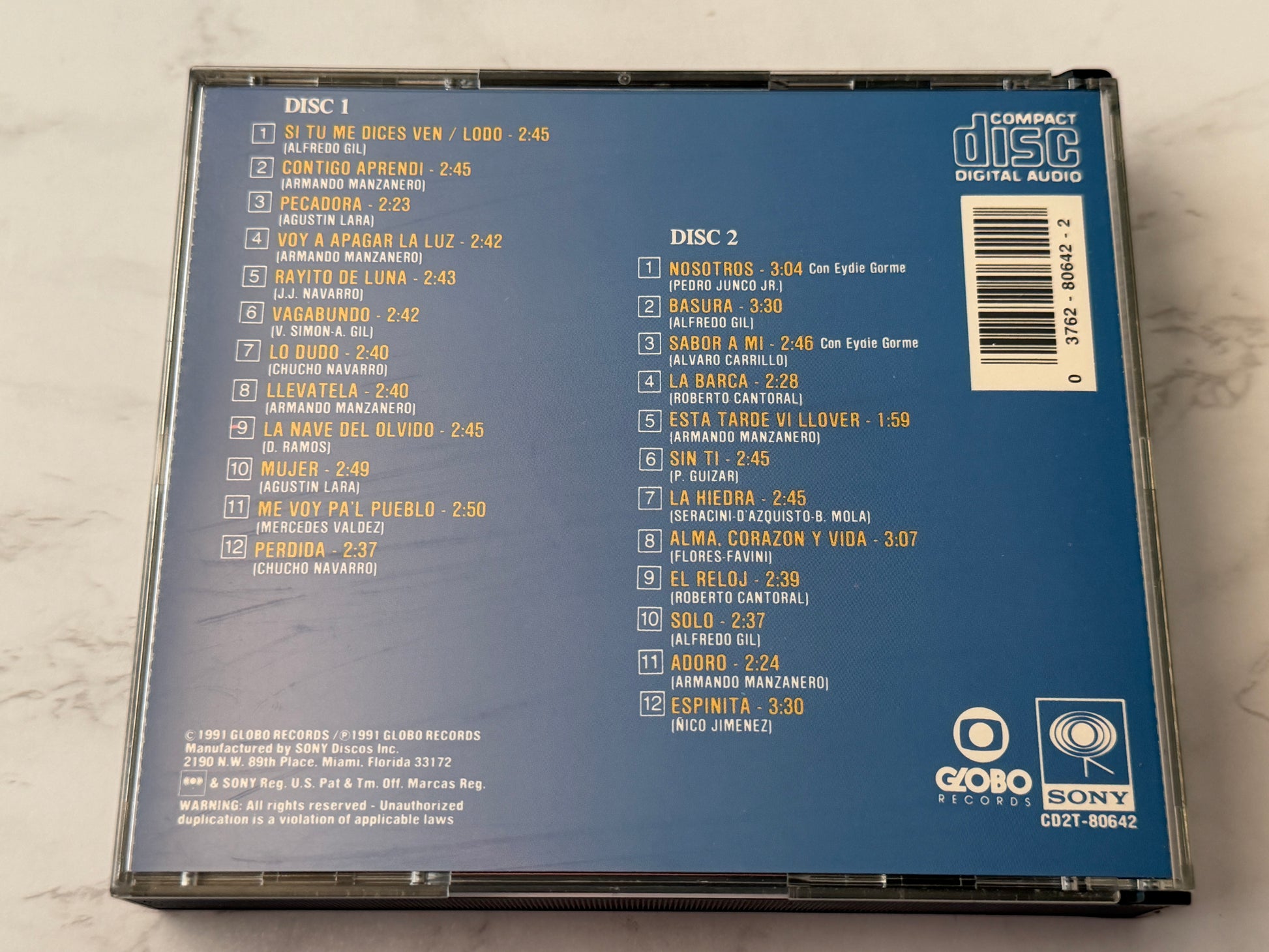 Los Panchos – Todo Panchos — Las 24 Grandes Canciones (2 (1991)
