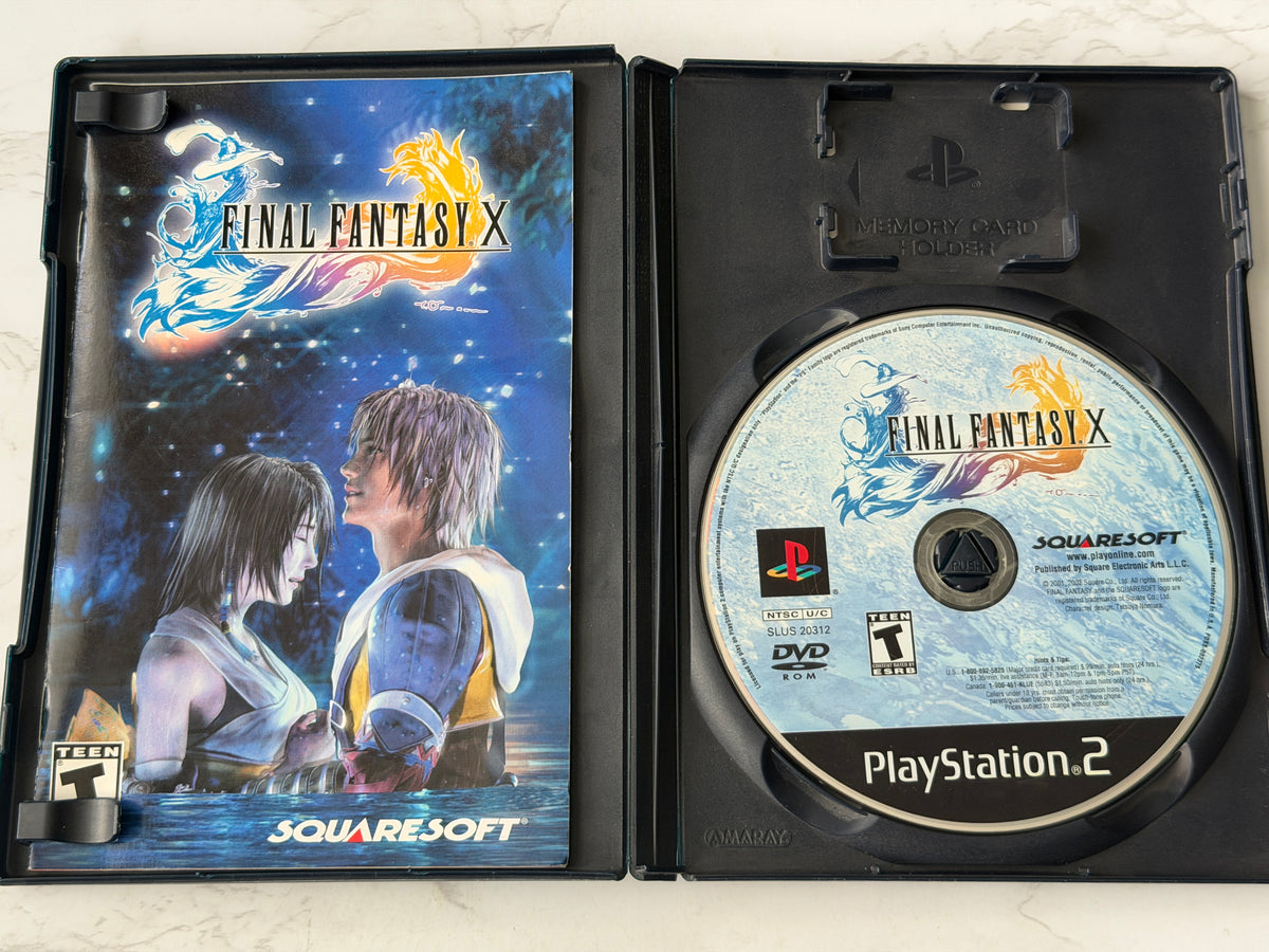 Final Fantasy X PS2 Black Label CIB Complete w/Manual RARE! NM!