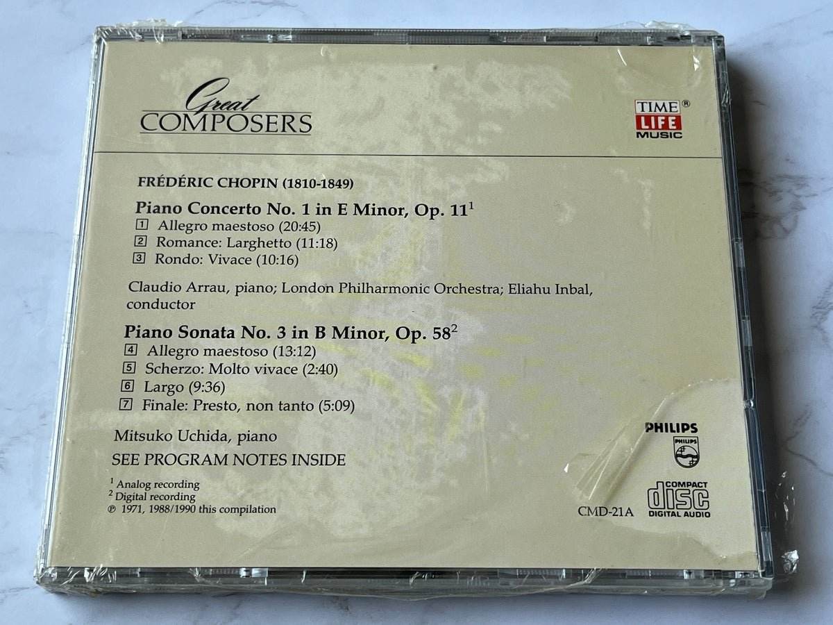 Frederic Chopin – Great Composers: Chopin Concert (Disc A) (1990)