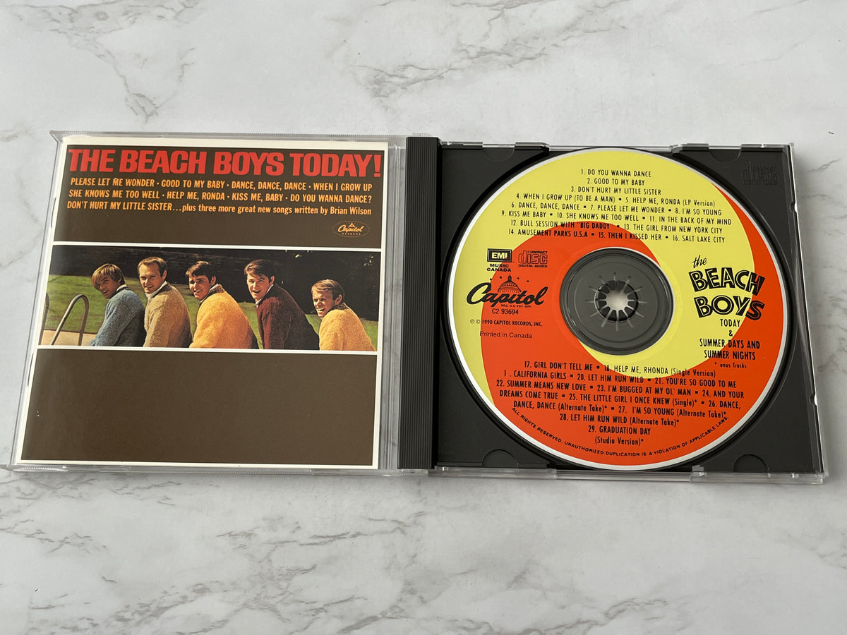 The Beach Boys – Today! / Summer Days (And Summer Nights!!) (2 Albums on 1 (1990) [CANADA PRESS]
