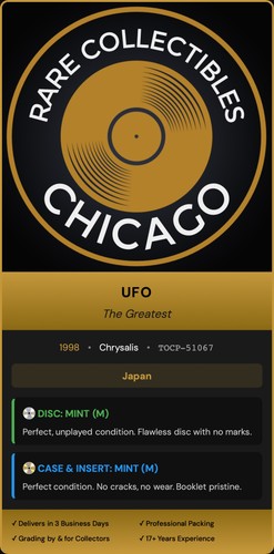 UFO – The Greatest (1998) [JAPAN PRESS]