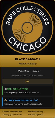 Black Sabbath – Master Of Reality