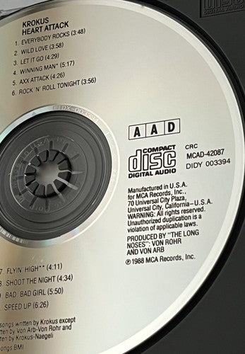Krokus – Heart Attack [DADC PRESS]