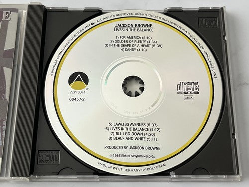 Jackson Browne – Lives In The Balance (1986) [GERMAN PRESS]
