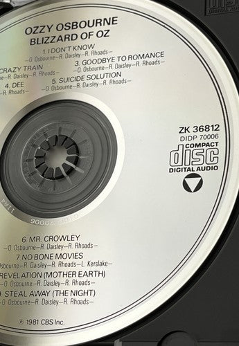 Ozzy Osbourne – Blizzard of Ozz [DADC PRESS]