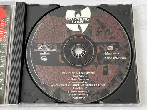 Wu-Tang Clan – Wu-Tang Clan Can It Be All So Simple (Maxi Single) (1994)