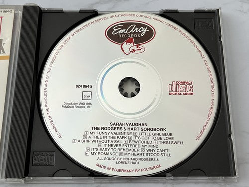 Sarah Vaughan – The Rodgers & Hart Songbook [W GERMANY TARGET ERA]