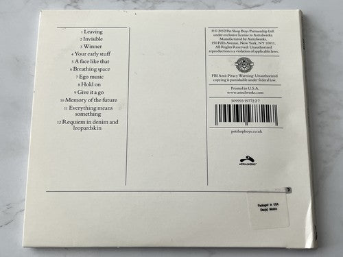 Pet Shop Boys – Elysium (Digipak) (2012)