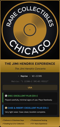 The Jimi Hendrix Experience – Jimi Hendrix The Jimi Hendrix Concerts