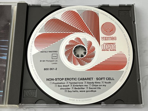 Soft Cell – Non Stop Erotic Cabaret [W GERMANY RED SWIRL]