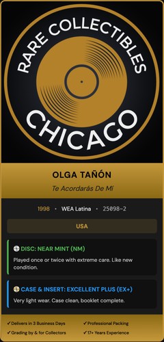 Olga Tañón – Olga Tañon Te Acordaras De Mi [ORIGINAL USA PRESS]