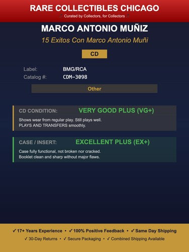 Marco Antonio Muñiz – Marco Antonio Muniz 15 Exitos
