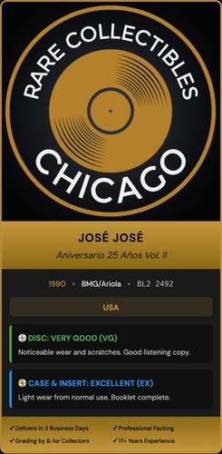 José José – Jose Jose Aniversario 25 Años Vol. II [ORIGINAL USA PRESS]