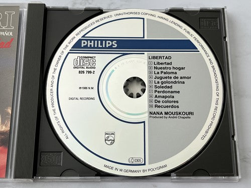 Nana Mouskouri – Libertad (1986) [GERMAN PRESS]