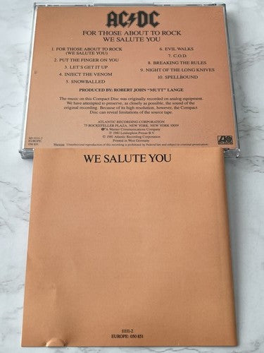 AC/DC – For Those About To Rock We Salute You (1985) [GERMAN PRESS]