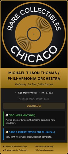 Michael Tilson Thomas / Philharmonia Orchestra – Michael Tilson Thomas / Debussy La Mer Nocturnes [DADC PRESS]