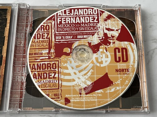 Alejandro Fernández – Alejandro Fernandez Mexico Madrid En Directo Y Sin Escalas (CD/DVD) [ORIGINAL USA PRESS]
