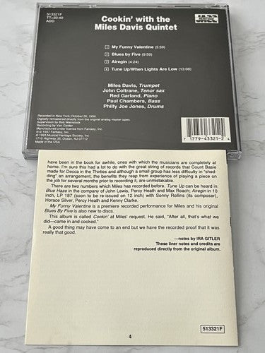 Miles Davis – The Miles Davis Quintet Cookin' With The Miles Davis Quintet (1993)