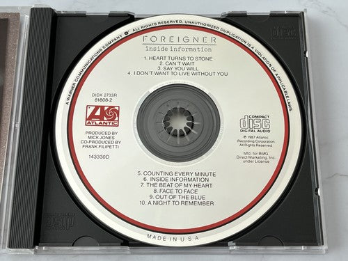 Foreigner – Inside Information [DADC PRESS]