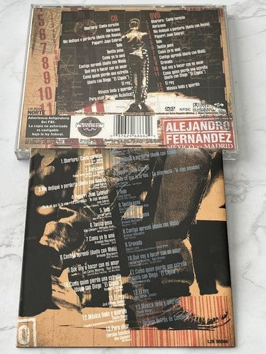 Alejandro Fernández – Alejandro Fernandez Mexico Madrid En Directo Y Sin Escalas (CD/DVD) [ORIGINAL USA PRESS]