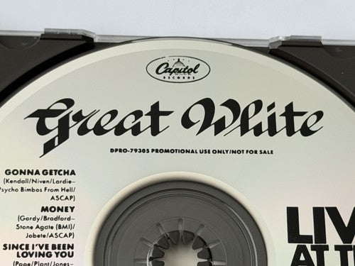 Great White – Live at the Ritz (Promo) [ORIGINAL USA PRESS]