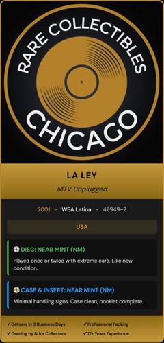 La Ley – MTV Unplugged [ORIGINAL USA PRESS]