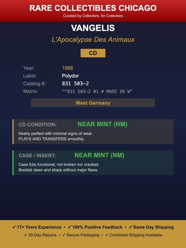 Vangelis – L'Apocalypse Des Animaux [W GERMANY TARGET ERA]
