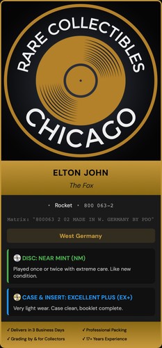 Elton John – The Fox [GERMAN PRESS]