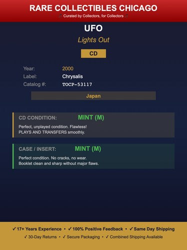 UFO – Lights Out (2000) [JAPAN PRESS]