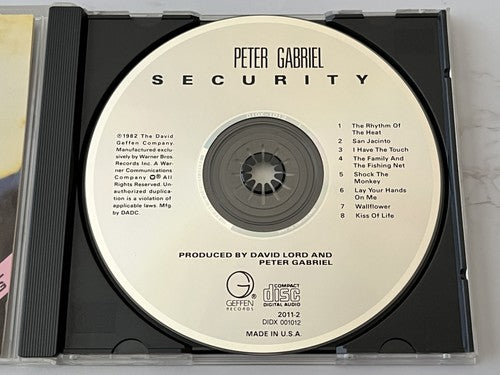 Peter Gabriel – Security [DADC PRESS]