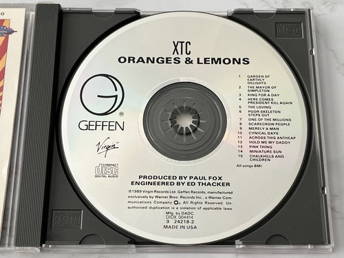 XTC – Oranges and Lemons (1989)