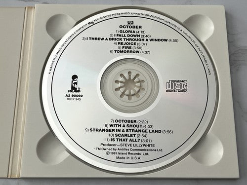 U2 – October (Digipak)