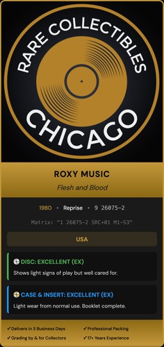 Roxy Music – Flesh And Blood (1980)