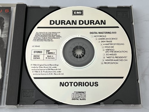 Duran Duran – Notorious [W GERMANY TARGET ERA]