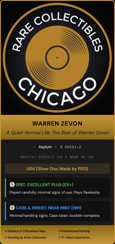 Warren Zevon – A Quiet Normal Life