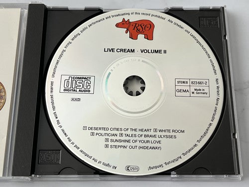 Cream – Live Cream Vol. II [GERMAN PRESS]
