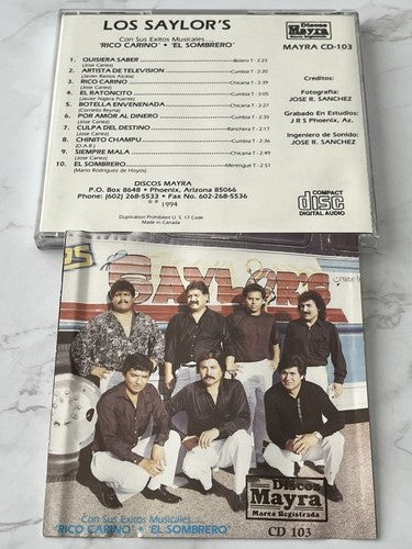 Los Saylors – Con Sus Exitos Musicales Rico Cariño El Sombrero [CANADA PRESS]