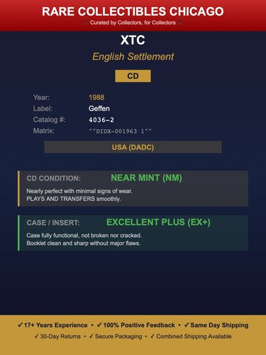 XTC – English Settlement (1988)
