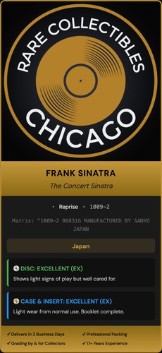 Frank Sinatra – The Concert Sinatra [JAPAN TARGET ERA]