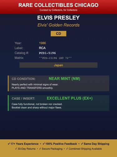 Elvis Presley – Elvis Golden Records (1986) [JAPAN PRESS]
