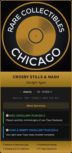 Crosby Stills & Nash – Daylight Again [W GERMANY TARGET ERA]