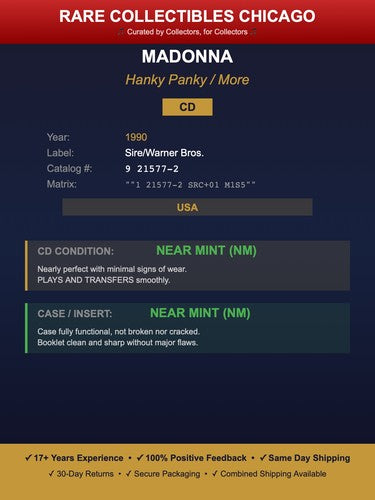 Madonna – Hanky Panky / More (Maxi Single) (1990)