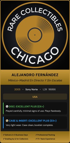 Alejandro Fernández – Alejandro Fernandez Mexico Madrid En Directo Y Sin Escalas (CD/DVD) [ORIGINAL USA PRESS]