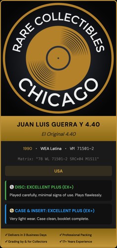 Juan Luis Guerra Y 4.40 – El Original 4.40 [ORIGINAL USA PRESS]