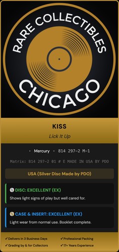 Kiss – Lick It Up [PDO PRESS]