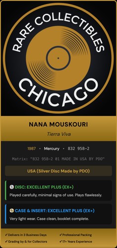 Nana Mouskouri – Tierra Viva (1987)