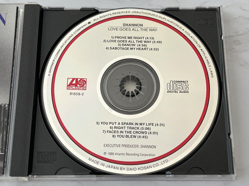 Shannon – Love Goes All the Way (1986) [JAPAN PRESS]