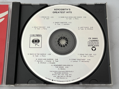 Aerosmith – Greatest Hits (1986) [JAPAN PRESS]