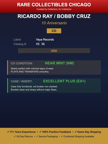 Ricardo Ray / Bobby Cruz – 10 Aniversario [ORIGINAL USA PRESS]