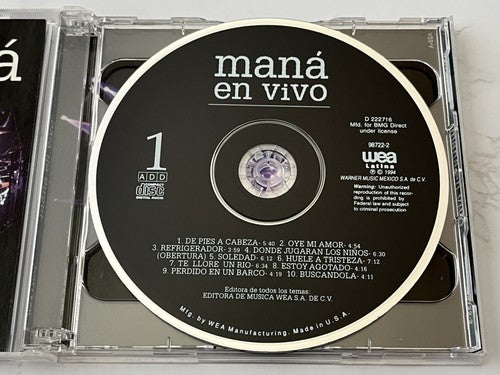 Mana – En Vivo [ORIGINAL USA PRESS]